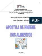 Higiene Dos Alimentos.