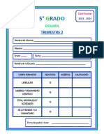 5° - Examen - TRIMESTRE 2 - MTRO JOSE LUIS