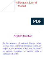 Lecture 4 - Newton's Law of Motion