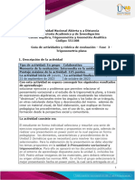 Guía de Actividades y Rúbrica de Evaluación - Unidad 2 - Fase 3 - Trigonometría Plana