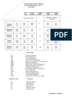 Time-Table MBA 2nd Year (Week-11)