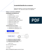 Calculo de La Capacidad Frigorífica de Un Compresor