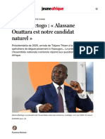 Adama Bictogo - Alassane Ouattara Est Notre Candidat Naturel