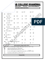 Intermediate Part FIRST WEEKLY Test#2 (CH 10.1) Paper-A Total Marks 25