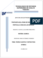 Tarea Quimica Propuesta Del Atomo de Luis Broglie