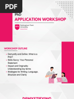 PHD Application Workshop