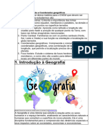 Resumo de Orientação e Coordenadas Geográficas