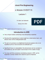 CIVE97115 Structural Fire Engineering - Lecture I - 200122 V5