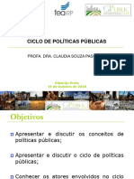 Apresentação Políticas Públicas - Palestra CICICLO