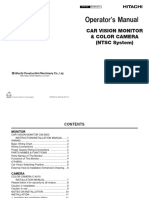 Operator's Manual (EM18M-OP1-1) Car Vision Monitor & Colour Camera (NTSC System)