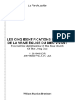 Five Definite Identifications of The True Church of The Living God