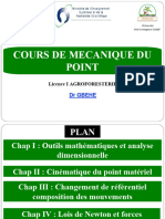 Mecanique Du Point PPT 2021 2022