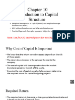 Chapter 10 Fin430 Intro To Capital Structure