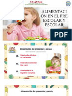 Alimentación en El Pre Escolar y Escolar