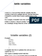 Volatile Variable