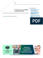 Seasonal Time Series Forecasting Using SARIMA and Holt Winter