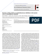 Structure-Activity Relationship Studies On Acetylcholinesterase Inhibition