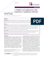 Quality of Life in Children and Adolescents With Osteogenesis Imperfecta: A Qualitative Interview Based Study