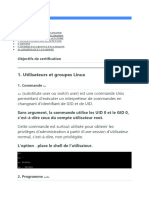 Cours de Gestion Des Utilisateurs Linux