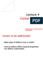 T4 - Crystal Defects in Solid Structure