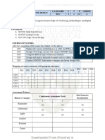 Vlsi Circuit Design - Syllabus