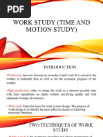 Work Study (Time and Motion Study) - 010945