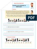 FICHA MATEMATICA Patrones de Repetición LUNES 29 ABRIL