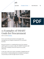 13 Examples of SMART Goals For Procurement - Success in Depth