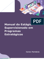 Manual Do Estágio Supervisionado em Programas Estratégicos: Curso: Farmácia