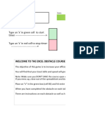 Excel Obstacle Course BASIC XTimer