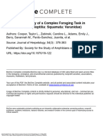 Long-Term Memory of A Complex Foraging Task in Monitor Lizards (Reptilia: Squamata: Varanidae)