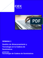 Semana 3 Gestión de Almacenamiento y Tecnología en La Cadena de Suministros Tecnología de Cadena de Suministros