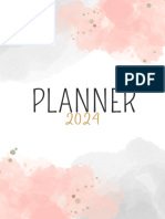 Capa para Planner 2023 Aquarela Minimalista Nude e Branco