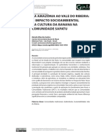 Da Amazônia Ao Vale Do Ribeira: O Impacto Socioambiental Da Cultura Da Banana Na Comunidade Sapatu