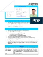 Tran Ngoc Quan: Curriculum Vitae