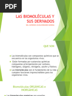 Las Biomoléculas y Sus Derivados