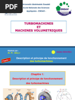 Turbomachines ET Machines Volumetriques: Université Abdelmalek Essaâdi Ecole Nationale Des Sciences Appliquées - ENSAH