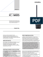 IC-M85 ES Manual