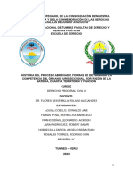 Historia Del Proceso Abreviado. Formas de Determinar La Competencia Del Órgano Jurisdiccional, Por Razón de La Materia, Cuantía, Territorio y Función. Grupo 03