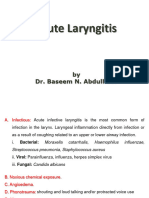 Infections and Tumors of The Larynx