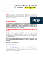 Proceso Inmediato en El Delito de Omisión A La Asistencia Familiar