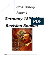 Year 11 Revision History Paper 1 Section A Germany 18901945