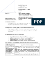 Constitutional Law II Syllabus SY 2023 24