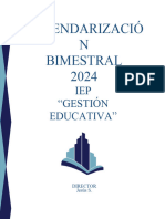 Calendarización Bimestral I - 2024