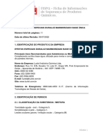 FISPQ - Ficha de Informações de Segurança de Produtos Químicos