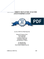 Motor Current Signature Analysis and Interpretation