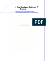 Full Chapter Advanced Real Analysis Anthony W Knapp PDF