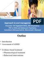 Management of Attention Deficit Hyperactive Disorder Final