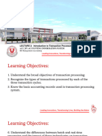 Introduction To Transaction Processing