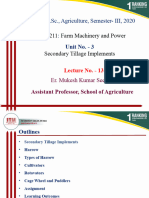 Secondary Tillage Implements